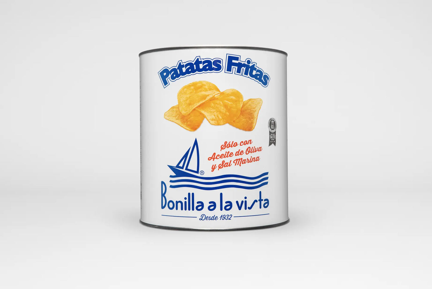 Lata patatas Bonilla a la vista