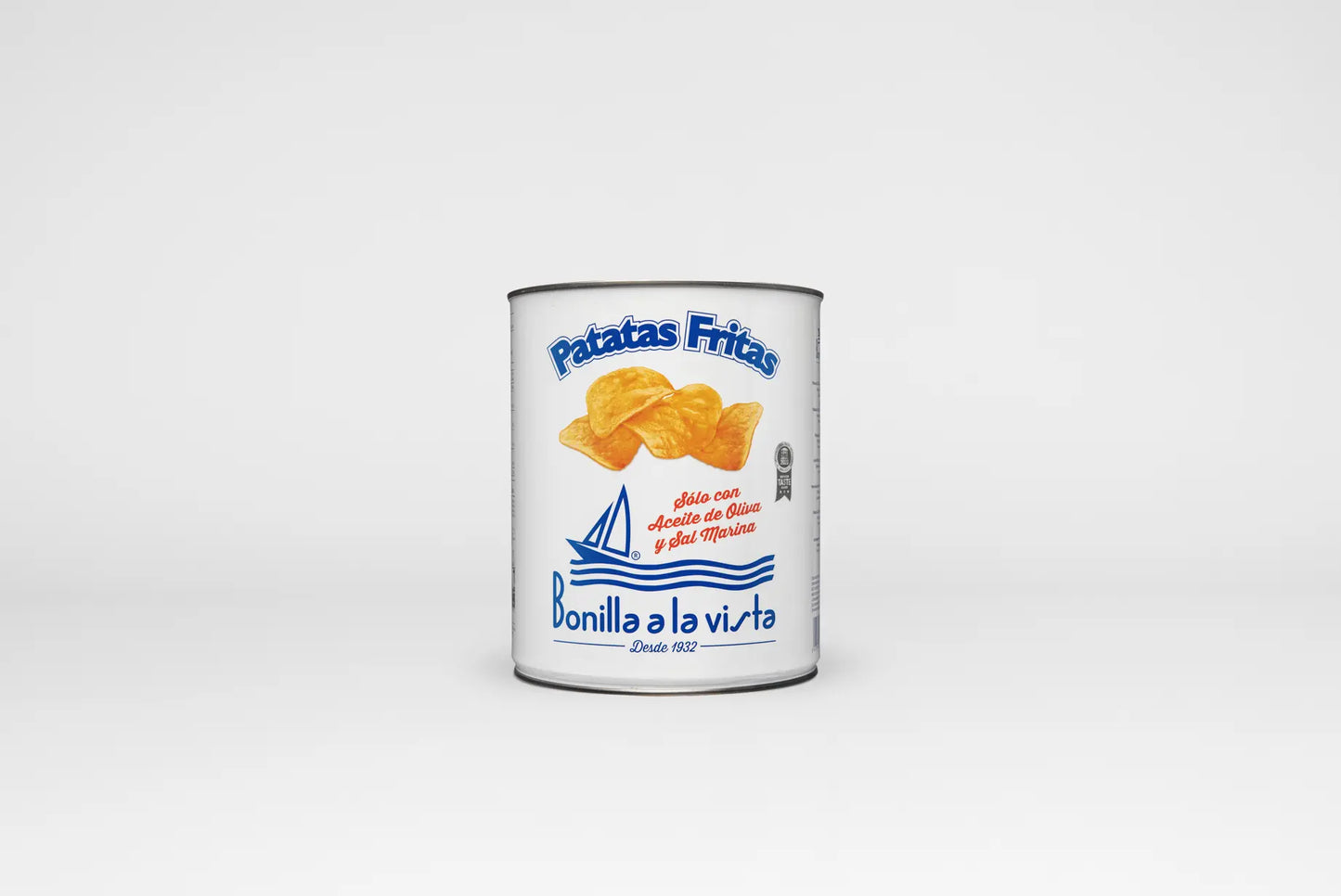 Lata patatas Bonilla a la vista